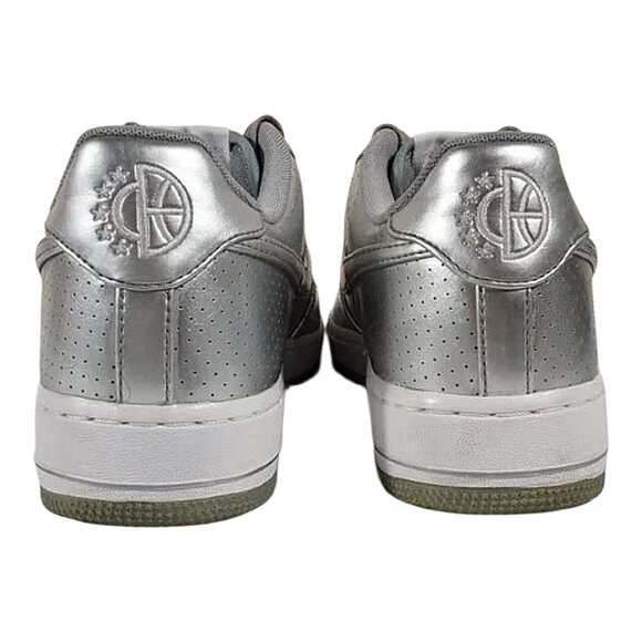 Nike Air Force 1 LV8 Dream Team Metallic Silver Low Sneaker Good Cond - 8.5 - Picture 2 of 11